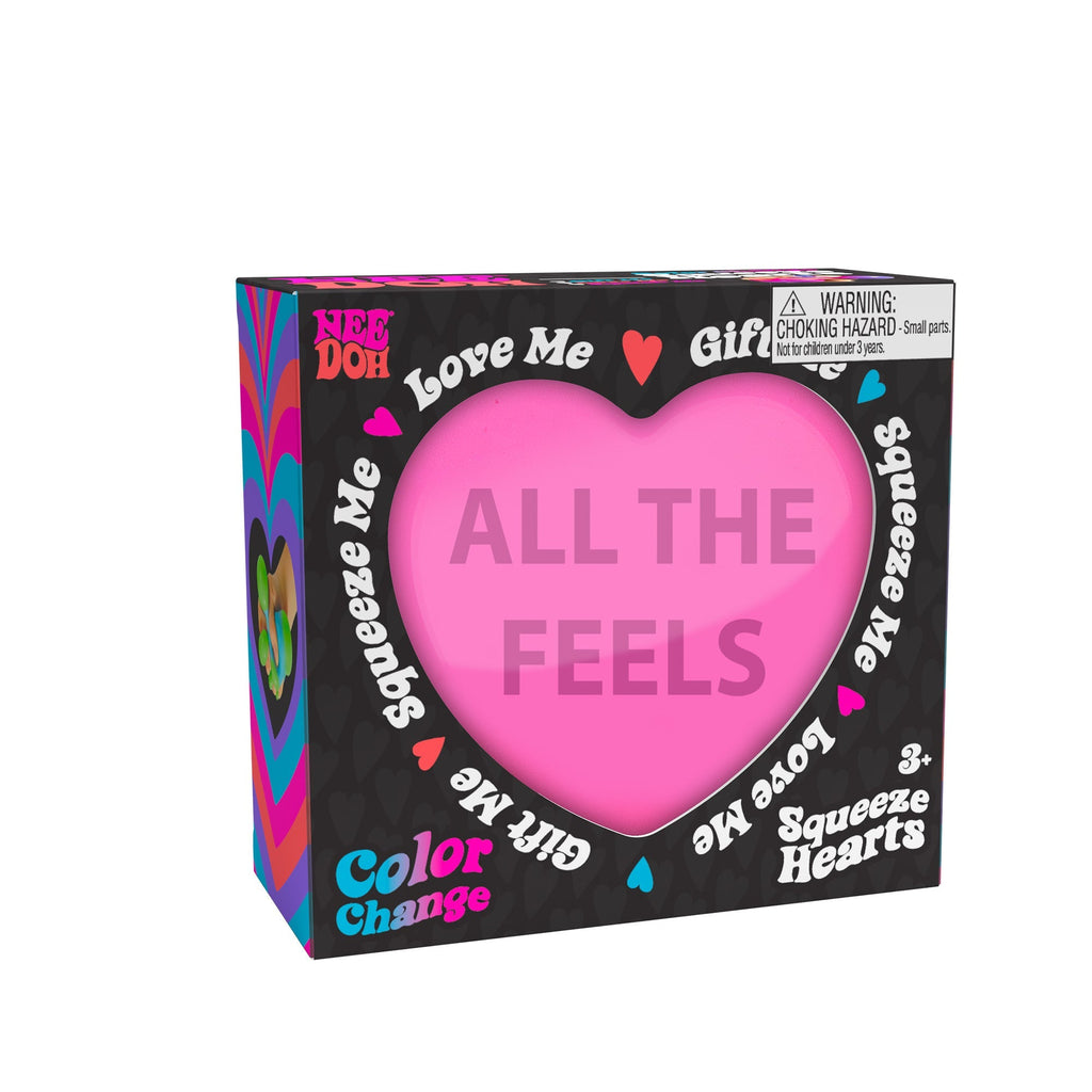 Playful Geometric NeeDoh Color Change Squeeze Heart | Reserve Opal Summit - Squishy Dohnut Sweet Treat Shaped Stress Toy Detail