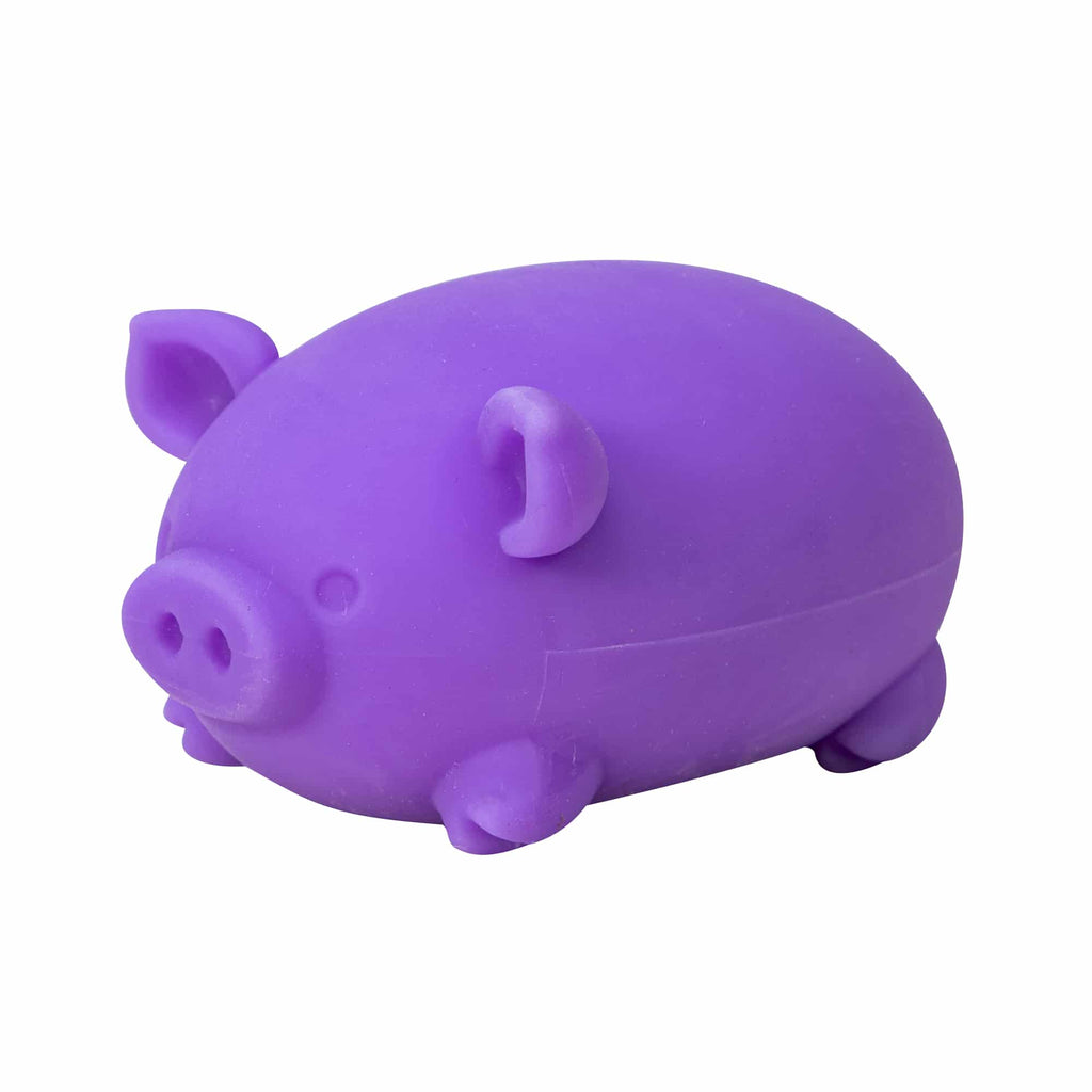 Adorable Character NeeDoh Dig’ It Pig | Select Velvet Canopy - Purrfect Cat Squishy Character Stress Toy Detail