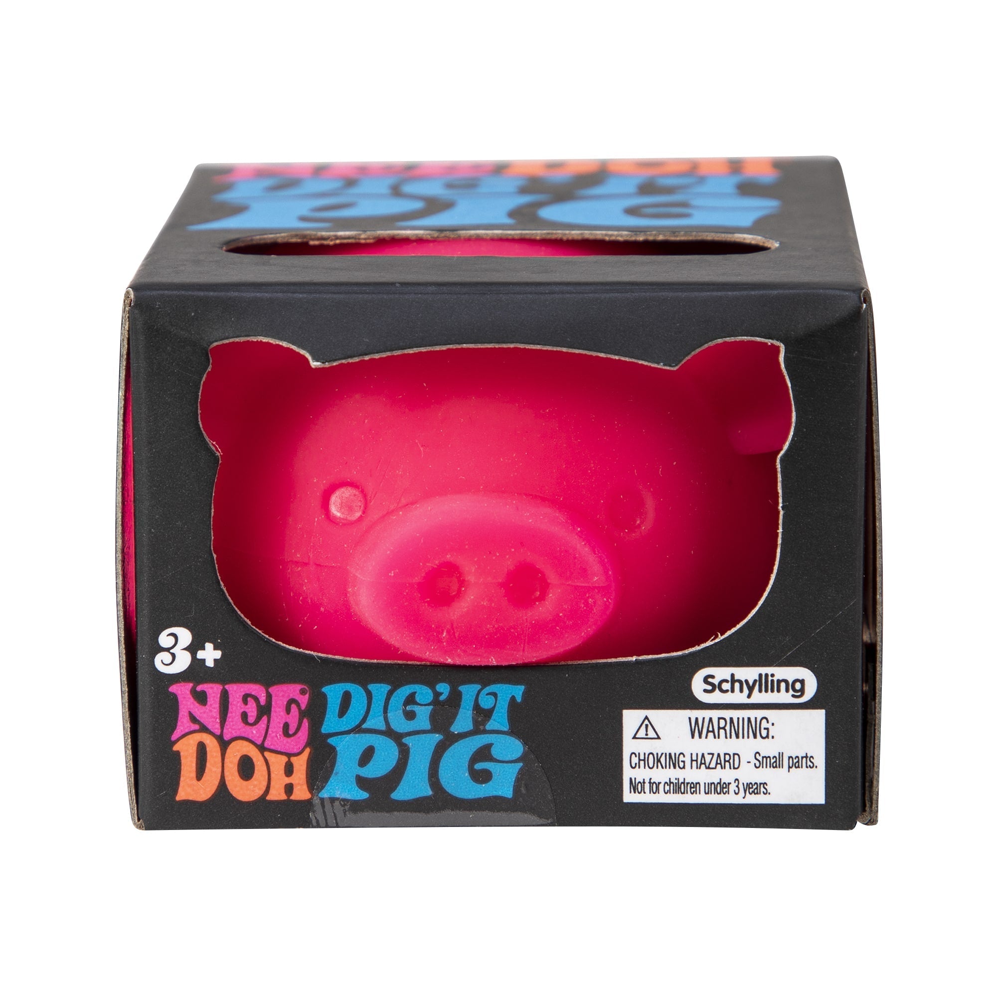 Adorable Character NeeDoh Dig’ It Pig | Select Velvet Canopy - Purrfect Cat Squishy Character Stress Toy Detail