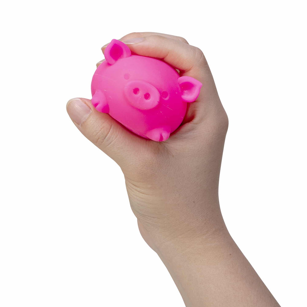 Adorable Character NeeDoh Dig’ It Pig | Select Velvet Canopy - Purrfect Cat Squishy Character Stress Toy Detail