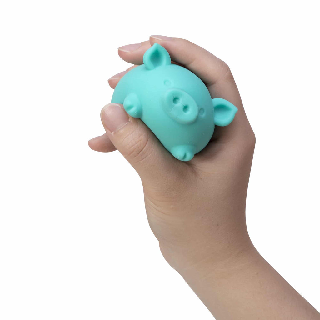 Adorable Character NeeDoh Dig’ It Pig | Select Velvet Canopy - Purrfect Cat Squishy Character Stress Toy Detail