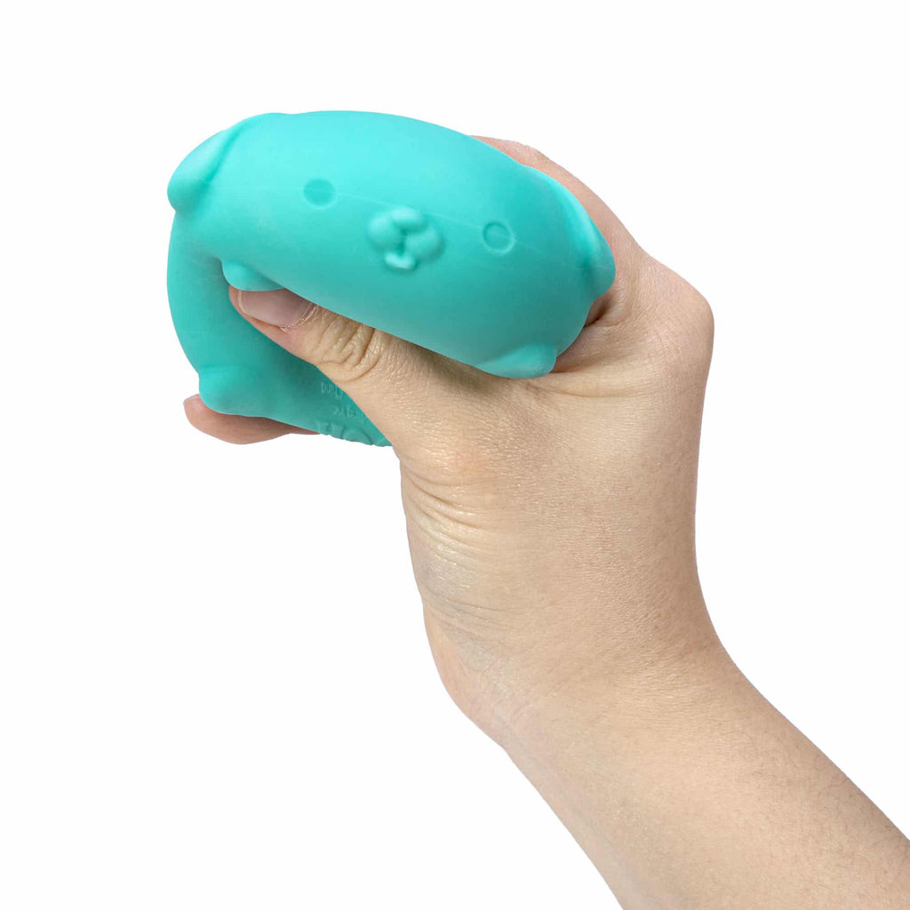 Purrfectly Squishy NeeDoh Funky Pup | Collection Canyon Shore - Collectible Shaggy Monster Squishable Toy Detail