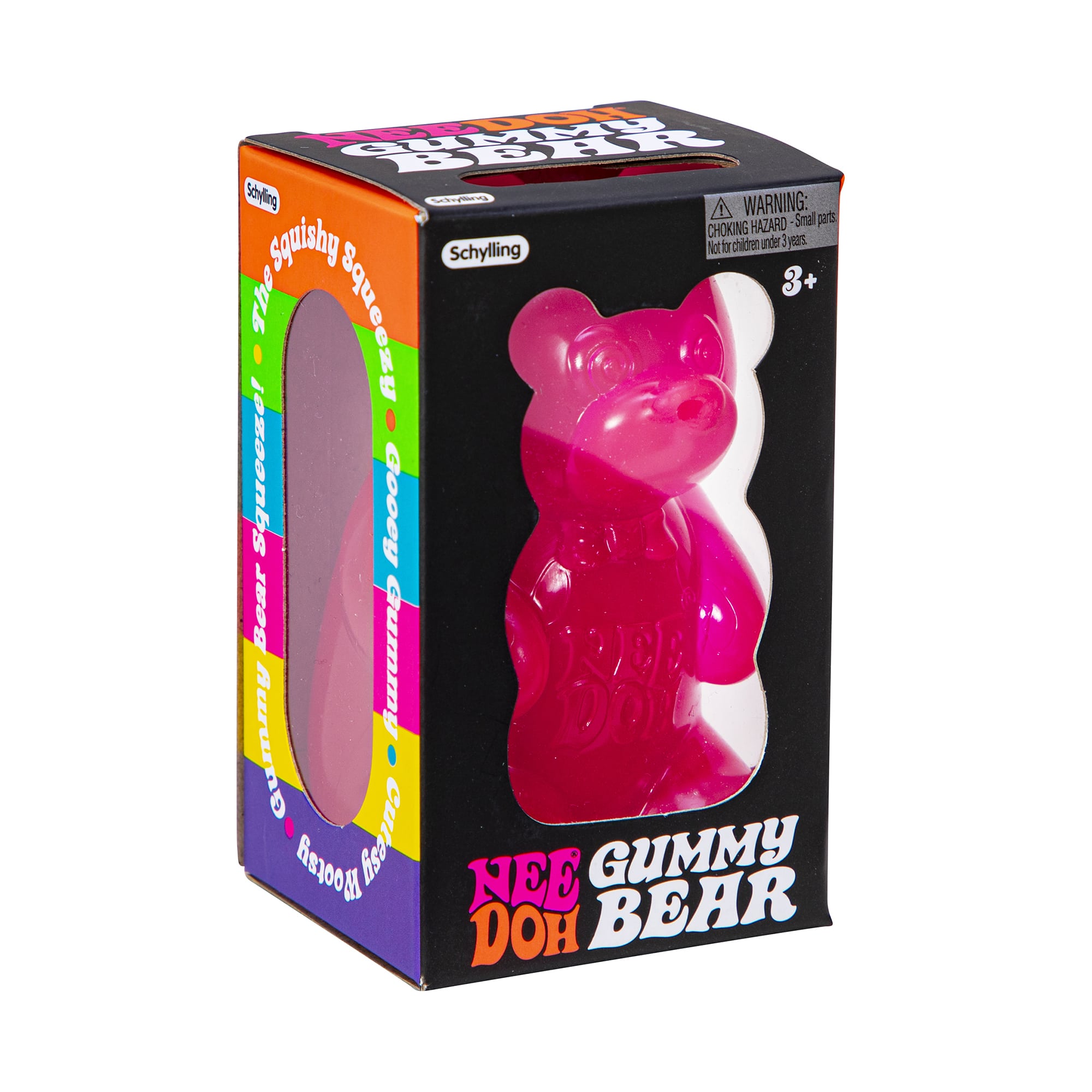 Purrfectly Squishy NeeDoh Gummy Bear | Edition Canyon Forest - Collectible Shaggy Monster Squishable Toy - Surprise Me! (Random Color)