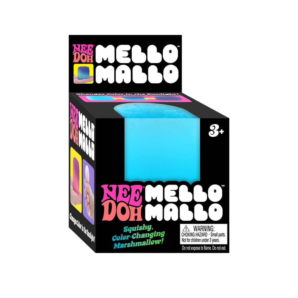 Fun Food Fidget NeeDoh Mello Mallo | Series Stone Harbor - Playful Star & Heart Shaped Geometric NeeDoh - Surprise Me! (Random Color)