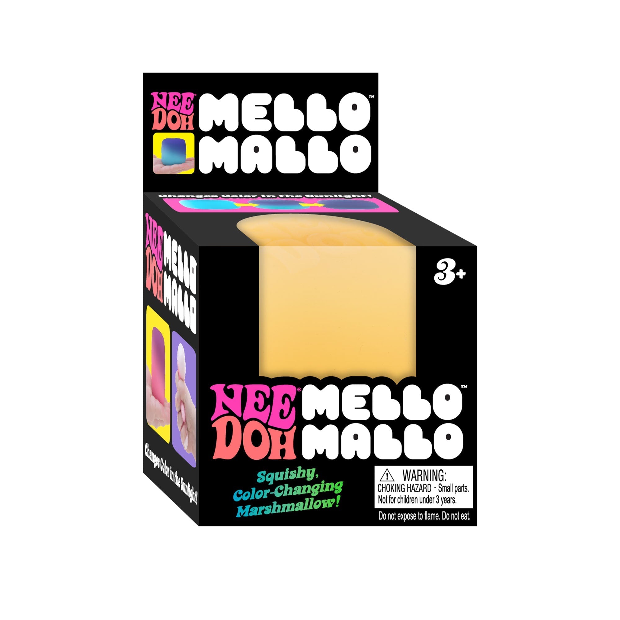 Fun Food Fidget NeeDoh Mello Mallo | Series Stone Harbor - Playful Star & Heart Shaped Geometric NeeDoh Detail
