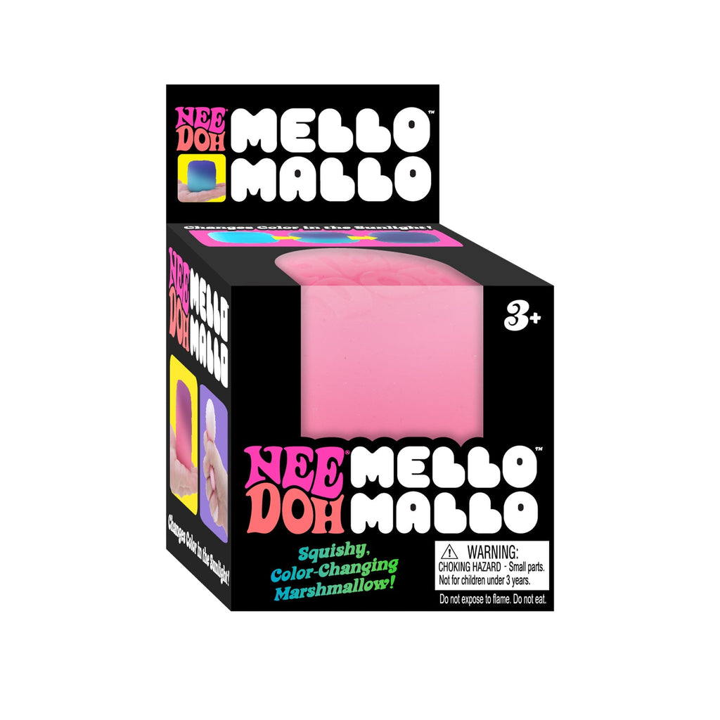 Fun Food Fidget NeeDoh Mello Mallo | Series Stone Harbor - Playful Star & Heart Shaped Geometric NeeDoh Detail