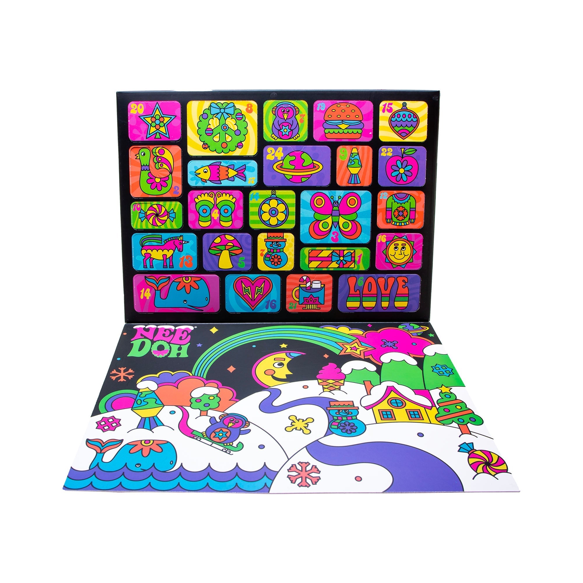 Pocket-Sized Mini NeeDoh Advent Calendar | Signature Copper Summit - Collectible Teenie Tiny Fidget Balls for Kids Detail
