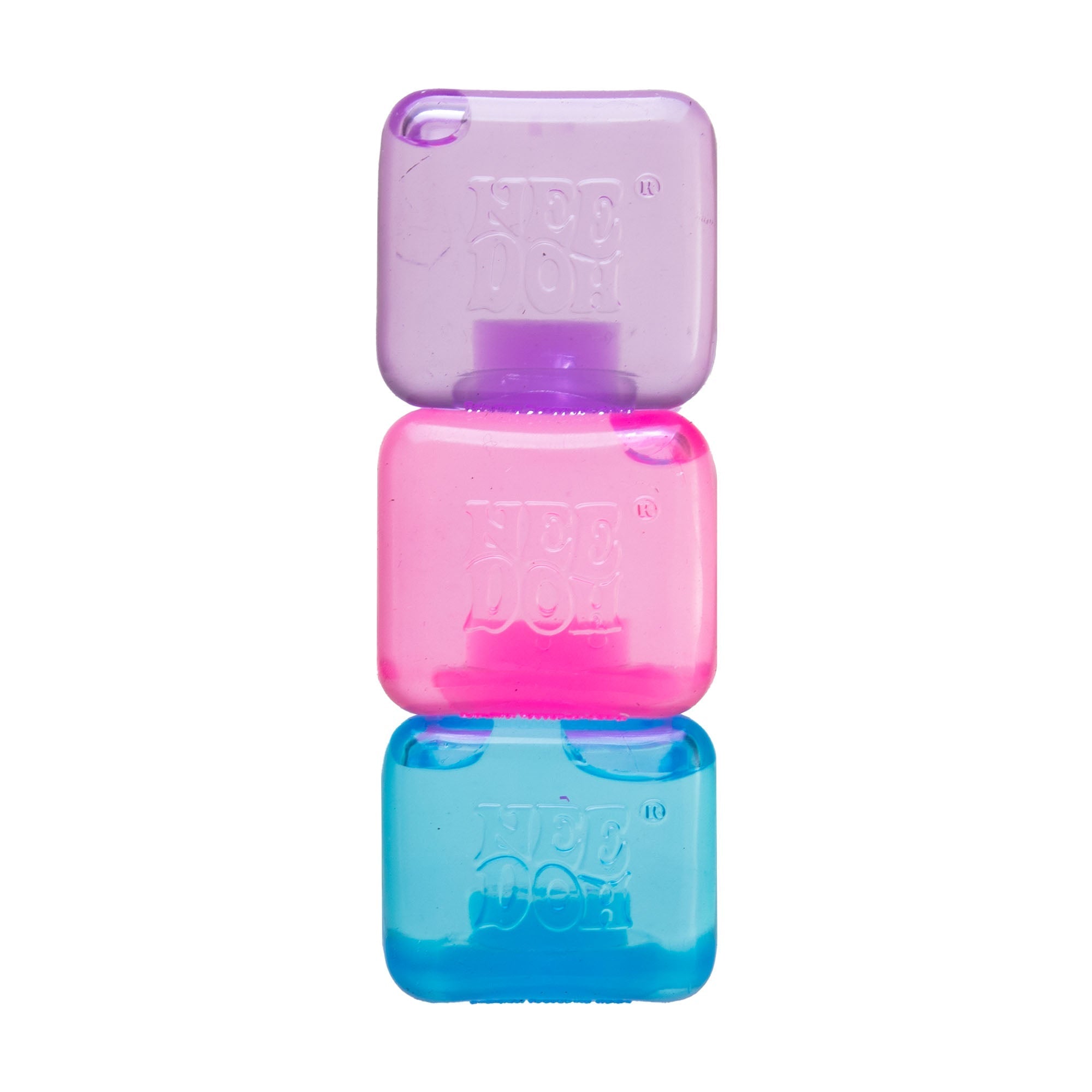 Ice-Cube Texture NeeDoh Nice Ice Baby | Series Canyon Trail - Translucent Jelly Cool Cube Sensory Toy - Surprise Me! (Random Color)
